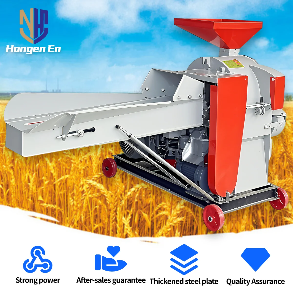 Mesin Penghancur Jerami Rumput Baru, Mesin Pencacah Jerami Jagung, Penggiling Jerami, Mesin Pembuat Pulpa Pakan Ternak Silage