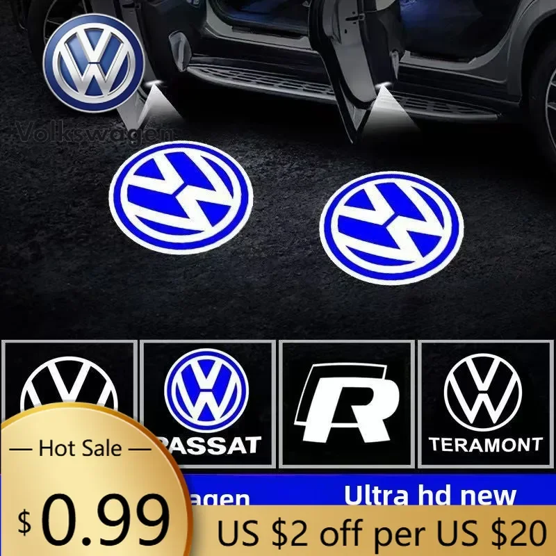 

Светодиодная подсветка логотипа двери автомобиля для VOLKSWAGEN VW R Golf 5 6 7 GTI GTD GTE Touareg CC Passat B6 B7 B8 B9 C6 C7 C8 T