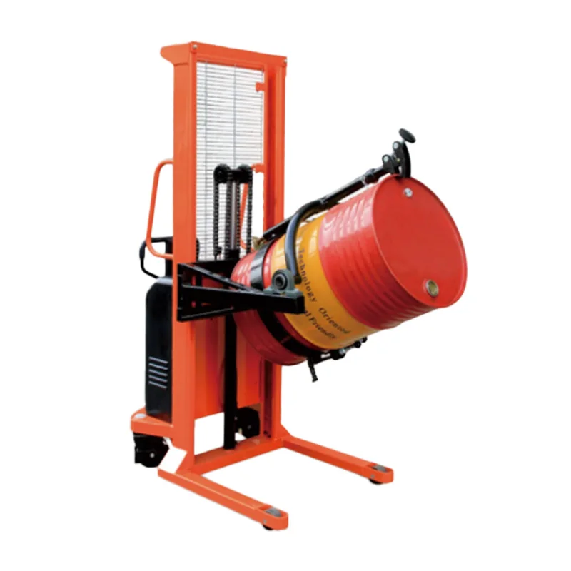 Explosion-Proof 55 Gallon Steel Drum Rotator Pneumatic Drum Lifter 200L Plastic Rimmed Drum 180 Degree Rotation 300kg Capacity