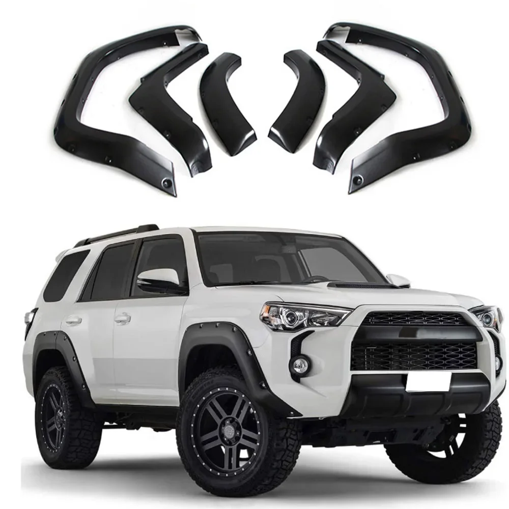 Car ABS Fender Flares Wheel For Toyota 4Runner 2016 2017 2018 2019 2020 2021 Off-raod 4x4 Wheel Eyebrow Pickup Accessories