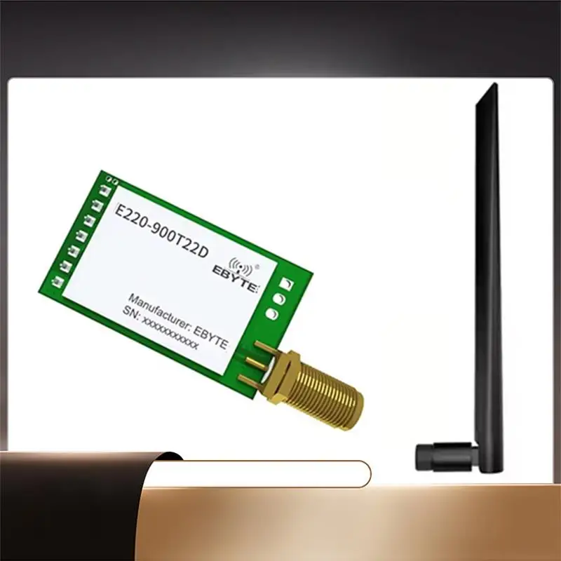 EBYTE 22Dbm E220-900T22D Lora LLCC68 Wireless Module Long Range 5Km SMA-K UART RSSI DIP Transmitter Receiver 868Mhz Antenna-X64A