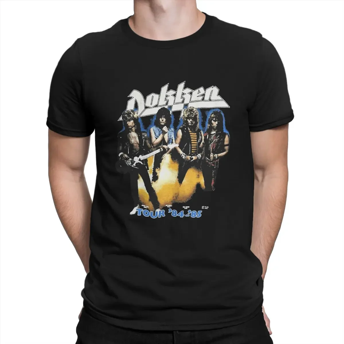 The American Hard Rock Band Formed In 1976 Man's TShirt Dokken Crewneck Tops 100% Cotton T Shirt Funny High Quality Gift Idea