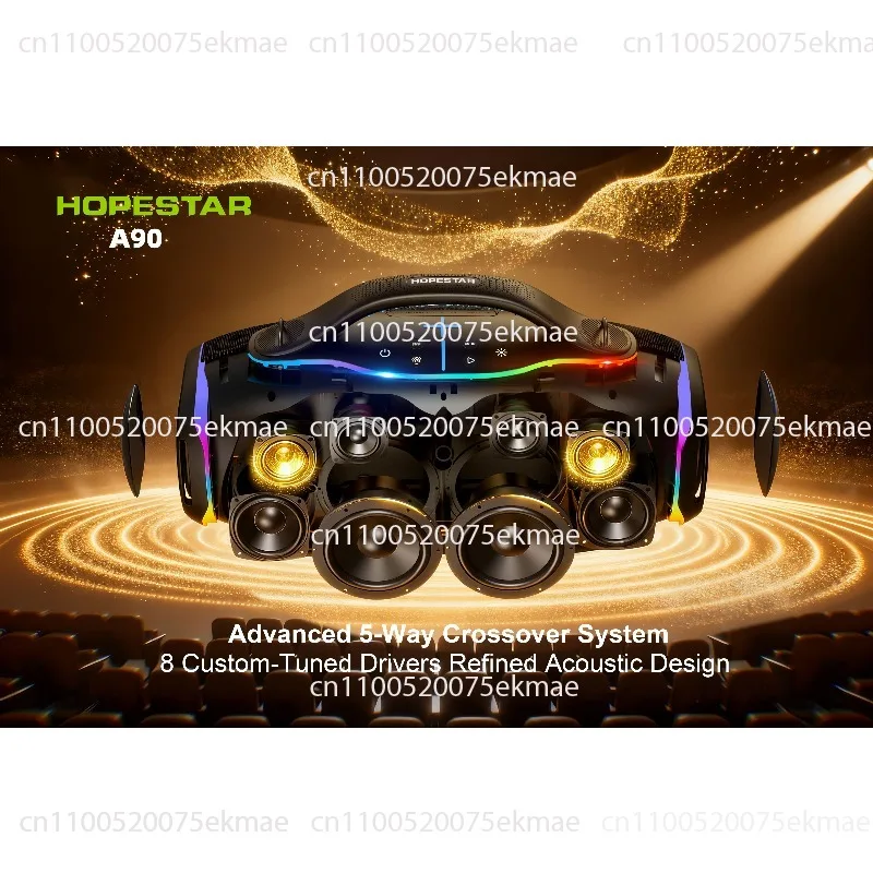 Original New Product HOPESTAR A90 Outdoor High Power 700W Wireless Bluetooth Speaker Portable Waterproof TWS Party Karaoke OK