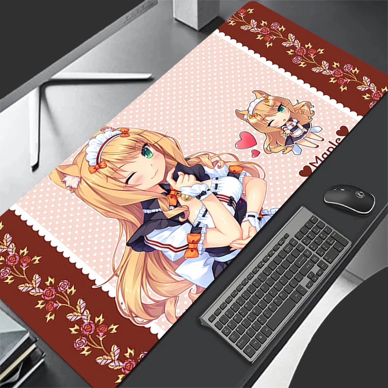 Mouse Pad Nekopara Gaming Laptops Keyboard Mat Deskmat Pc Accessories Desk Protector Anime Gamer carpet Kawaii Girl Mousepads XL