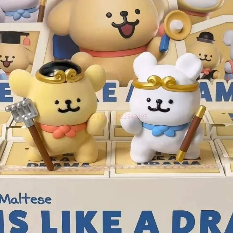 

Genuine Maltese Life Is Like A Drama Series Blind Box Kawaii Cartoon Model Doll Mystery Box Desktop Ornament Action Figure Toys