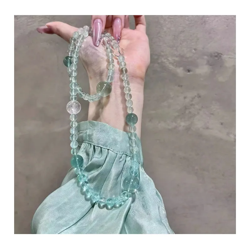 

Mint Green Crystal Bracelet Women's High-end Exquisite Fashion New Chinese White High-value New Versatile Bracelet
