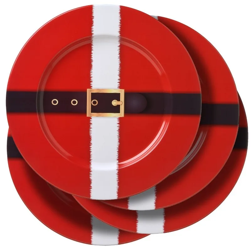 Elegant Christmas Holiday Multi-Functional Serving Tray for Snacks Cakes Baking and Party Decorations Durable Storage Solution