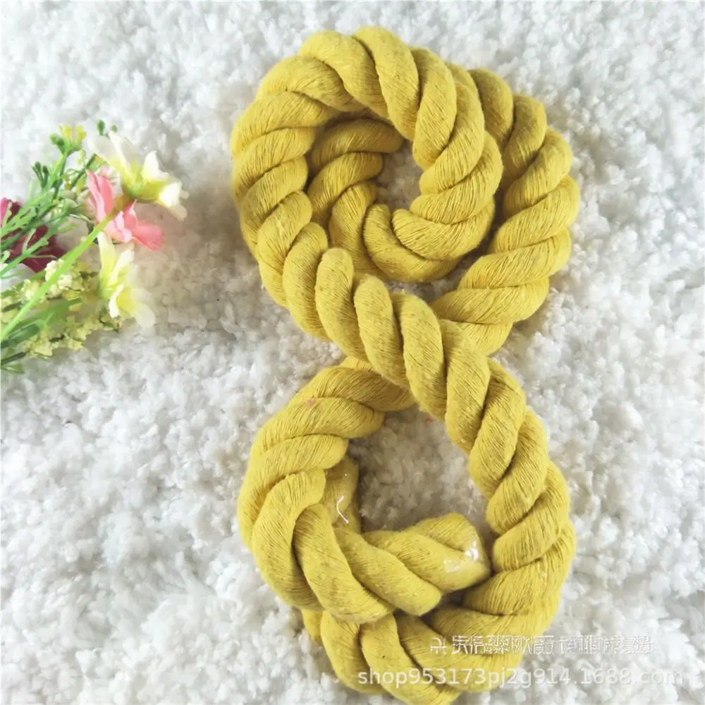 Colorful Cotton Braided Rope Three Strand Twisted Cord Heavy Duty String For Sewing Knitting Home Decor Gift Box Packaging