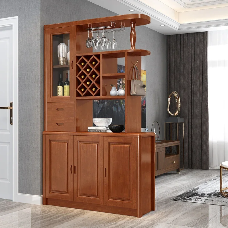 Bar Cellar Wine Cabinets Rack Showcase Counter Liquor Wine Cabinet Living Room Shelf Vitrinas De Vidrio Indoor Bar Furniture