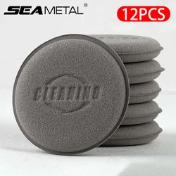 SEAMETAL 12pcs Car Waxing Polishing Sponge High Density Foam Sponge Wax Applicator Car Detailing Cleaning Pads Wash Accessories