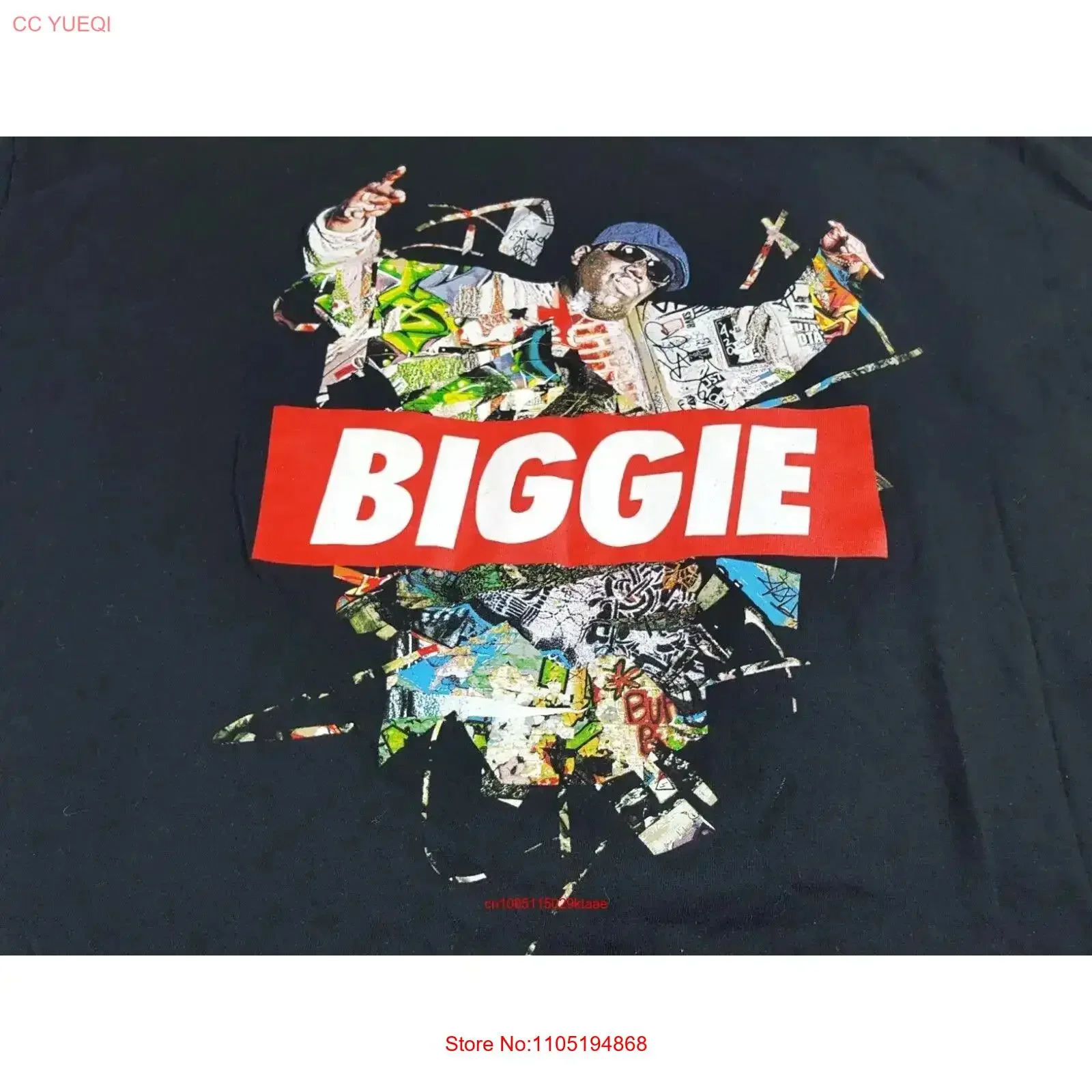 Notorius Big Biggie Men's T Shirt 3XL Rap Music XXXL Hip Hop vintage Washed Comfortable Stretched Breathable Casual