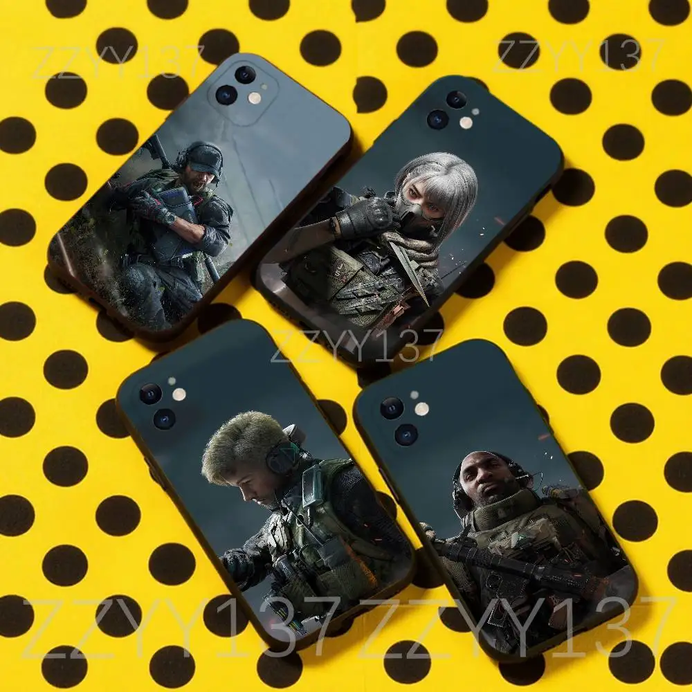 

Delta Force Hawk Ops Phone Case For iPhone 16,15,14,13,12,11,Pro,Max,Plus,X,XS,XR,SE,8,7,Mini,Soft Silicone Black Case