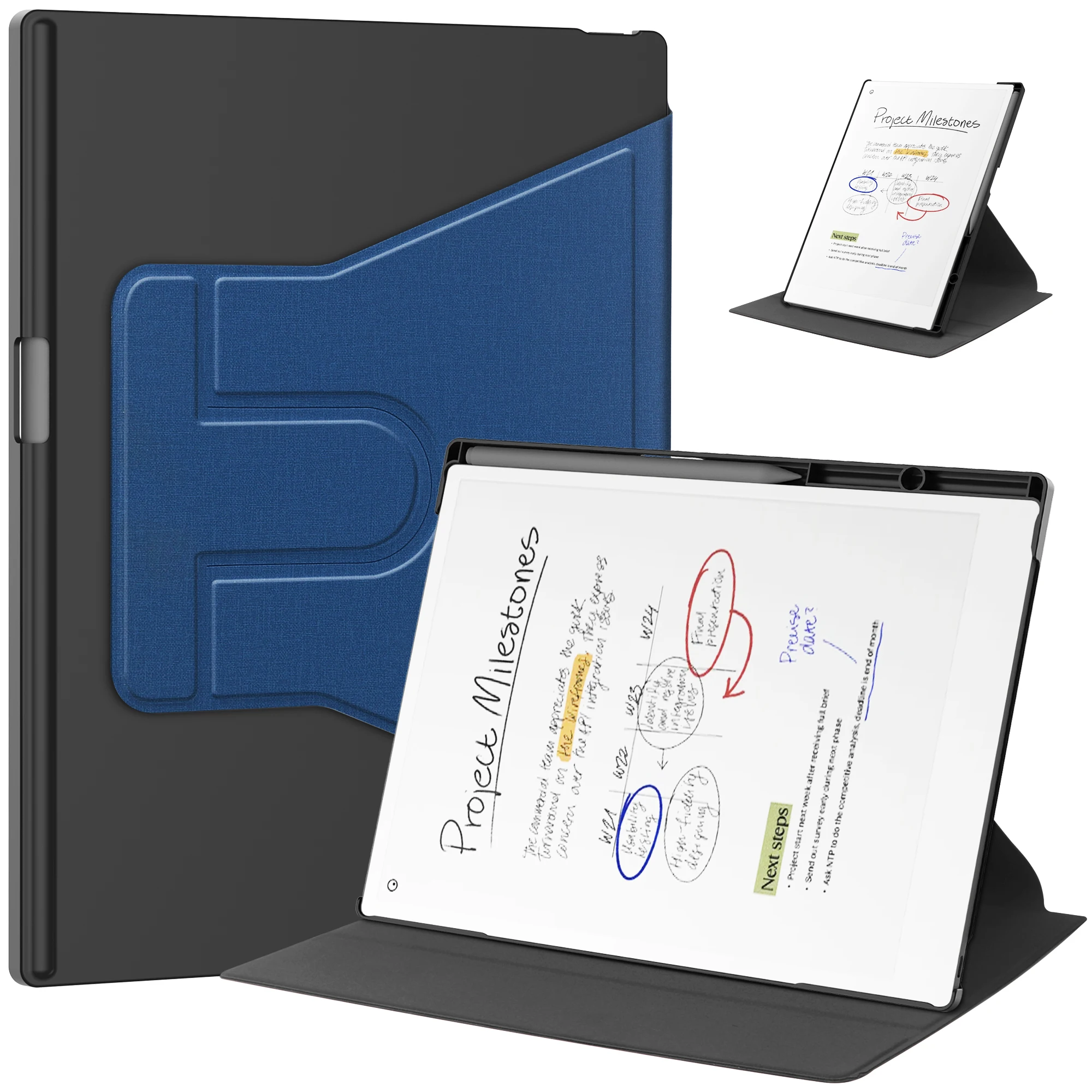 Case for Remarkable Paper Pro 2024 11.8 inch 360 Rotating Fabric