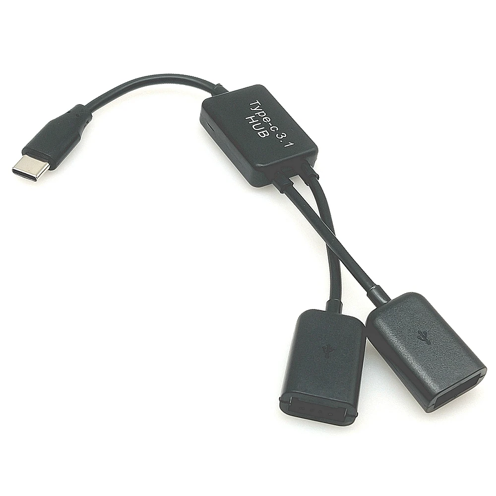 Mouse USB ganda tipe-c 1/2, keyboard, drive USB, hard drive, kabel data OTG, game seluler universal