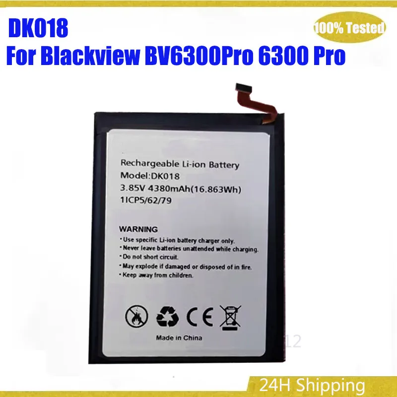 

4380 мАч 16,863 Втч DK018 аккумулятор для Blackview BV6300Pro 6300 Pro литий-ионный аккумулятор для смартфона