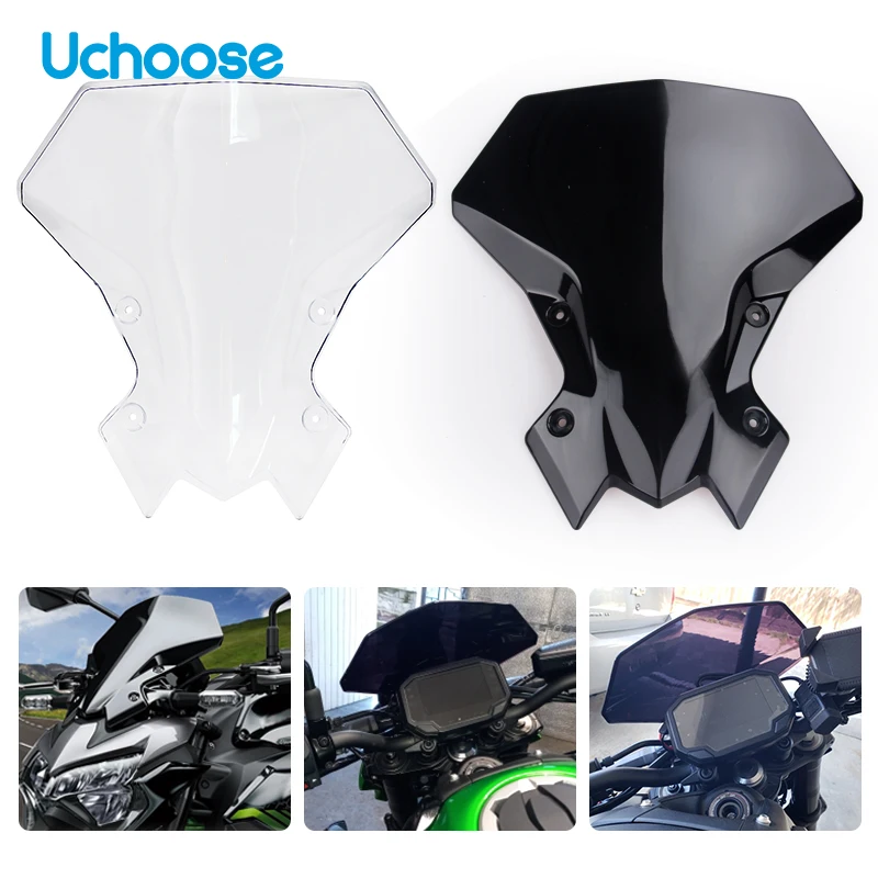 Neue Passform für KAWASAKI Z900 Z900 Z650 2020 2021 2022 2023 Motorrad Zubehör Sport Windschutzscheibe Windschutz Visier Deflektor