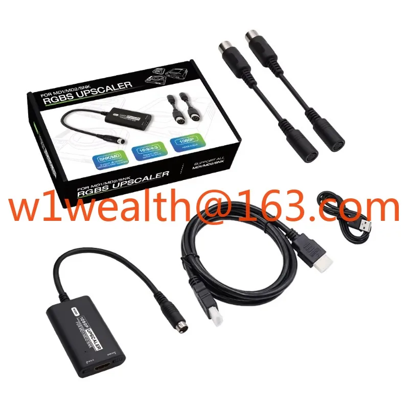 

Bitfunx RGBS на 1080p HDMI-совместимый адаптер усилителя HDMI для SE-GA Mega Drive Genesis 1/2 SNK NEO GEO Ретро игровая консоль