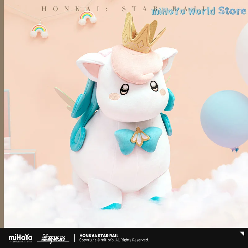 [الأصلي] هونكاي ستار السكك الحديدية إيكا وسادة نموذج زخرفة زينة مسند الرأس لطيف ليتل الأبيض الحصان تأثيري حلي الهدايا