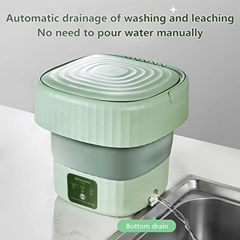 Portable Folding Washing Machine Household Dormitory Small Mini Automatic Cleaning Folding Mini Washing Machine