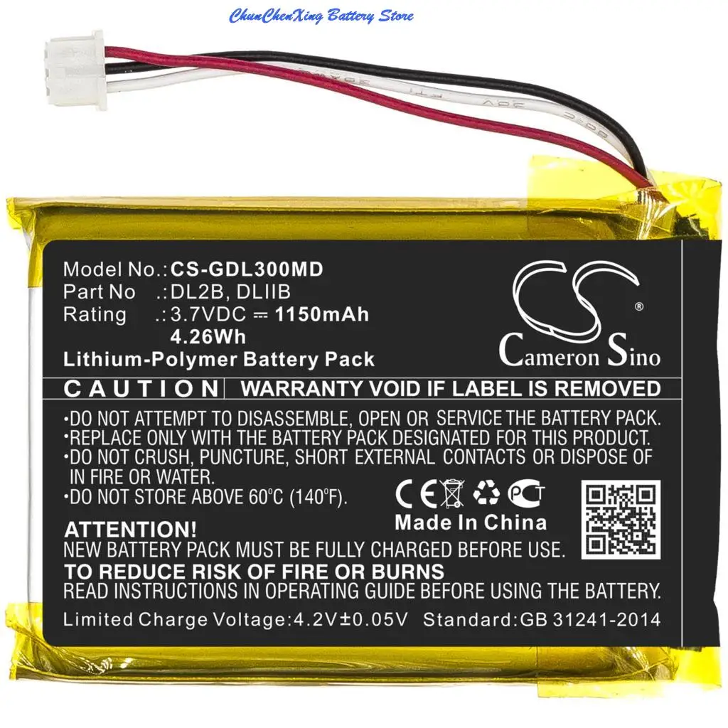

Cameron Sino 1150mAh Battery for 3GEN DL2 Dermatoscope,DL3 Dermatoscope, DermLite II, DermLite III, DermLite Pro, DermLite 2/3