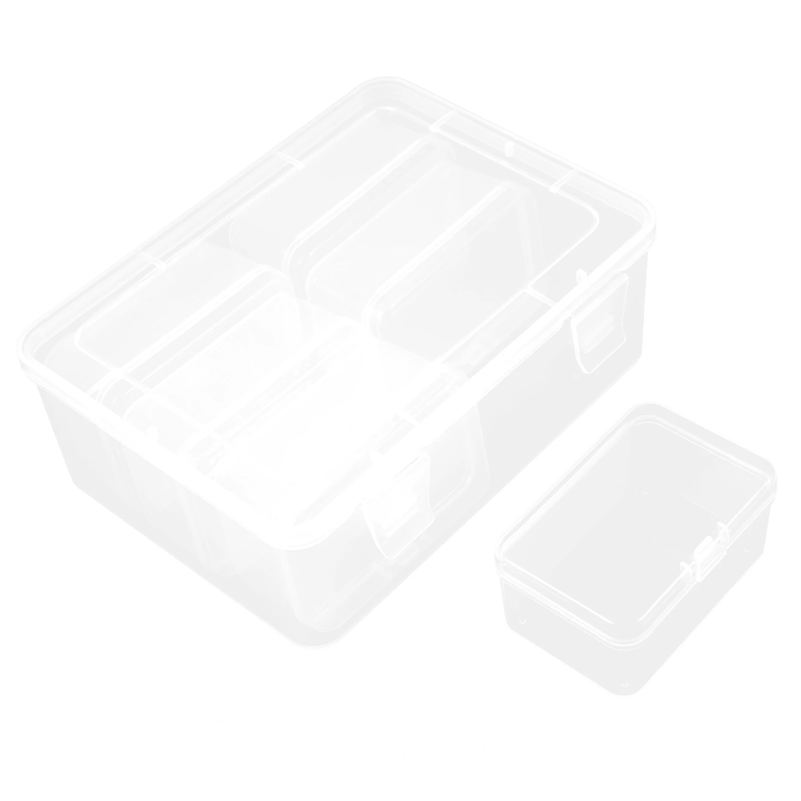 

7 piece Beaded Storage Box Set Transparent Jewelry ganizer Craft Holder Accessory Containers Storage Boxes Small Parts Container