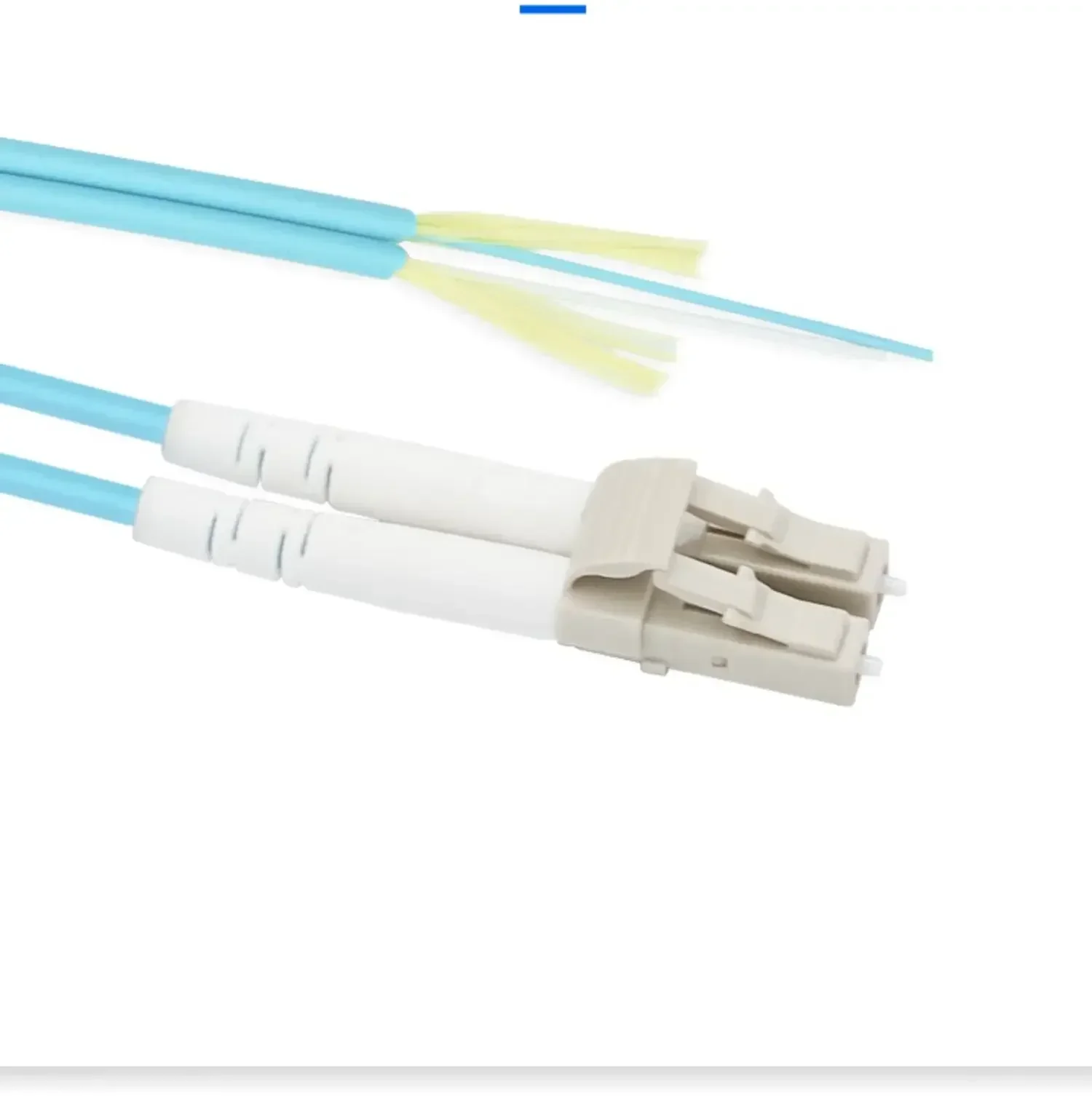 1M 10PCS LC/UPC-LC/UPC Duplex 3.0mm OM3 10Gb Fiber Optic Patchcord Aqua LSZH Jacketed Customizable