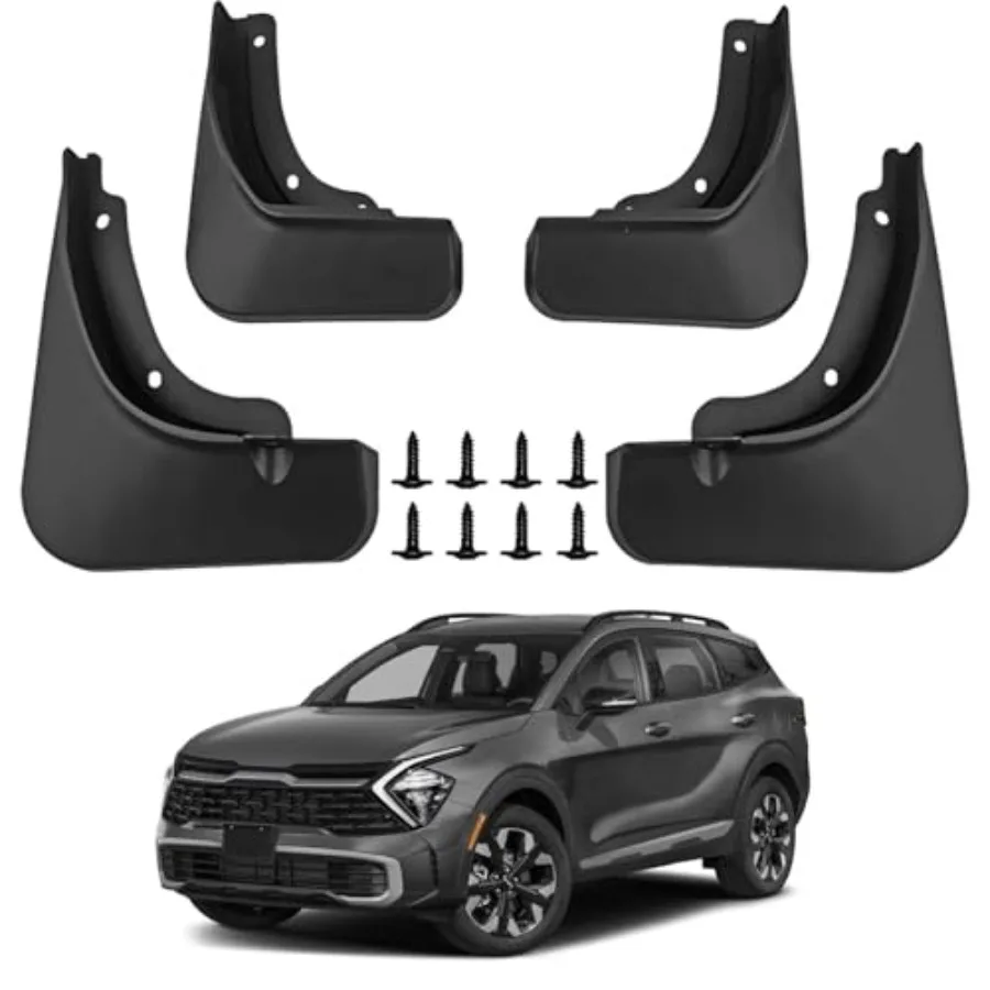 

Mud Flaps Mud Guards Splash Guards Tire Protector Mudguard Accessories Front and Rear 4pcs Set 2023 2024 2025