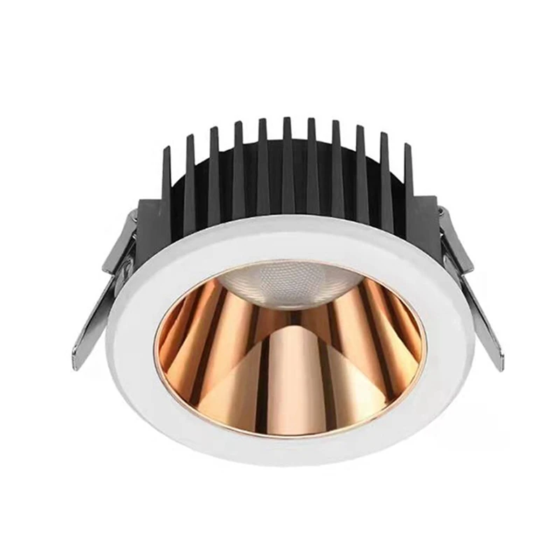 Spot lumineux LED ultramince encastrable avec technologie COB, éclairage d'intérieur, luminaire de plafond, 12W, idéal pour une salle à manger ou un couloir