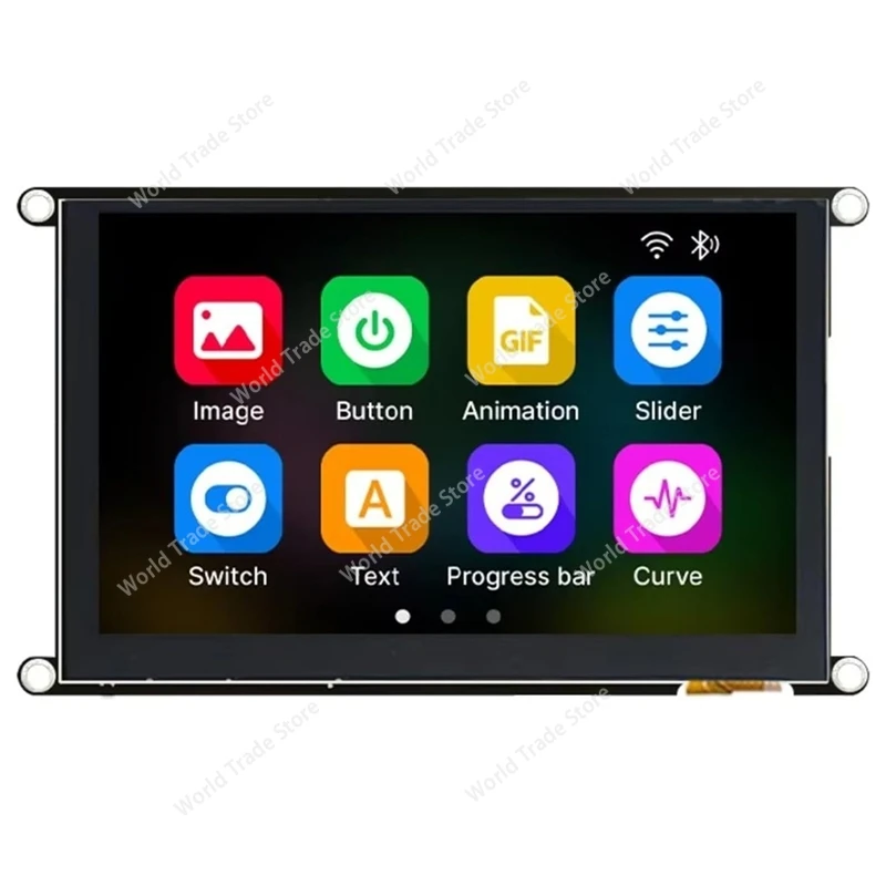 

JC8048W550C_I Flash 5-Inch IPS 800 X 480 High-Definition LCD Display Module Capacitive Touch,With Wifi Bluetooth