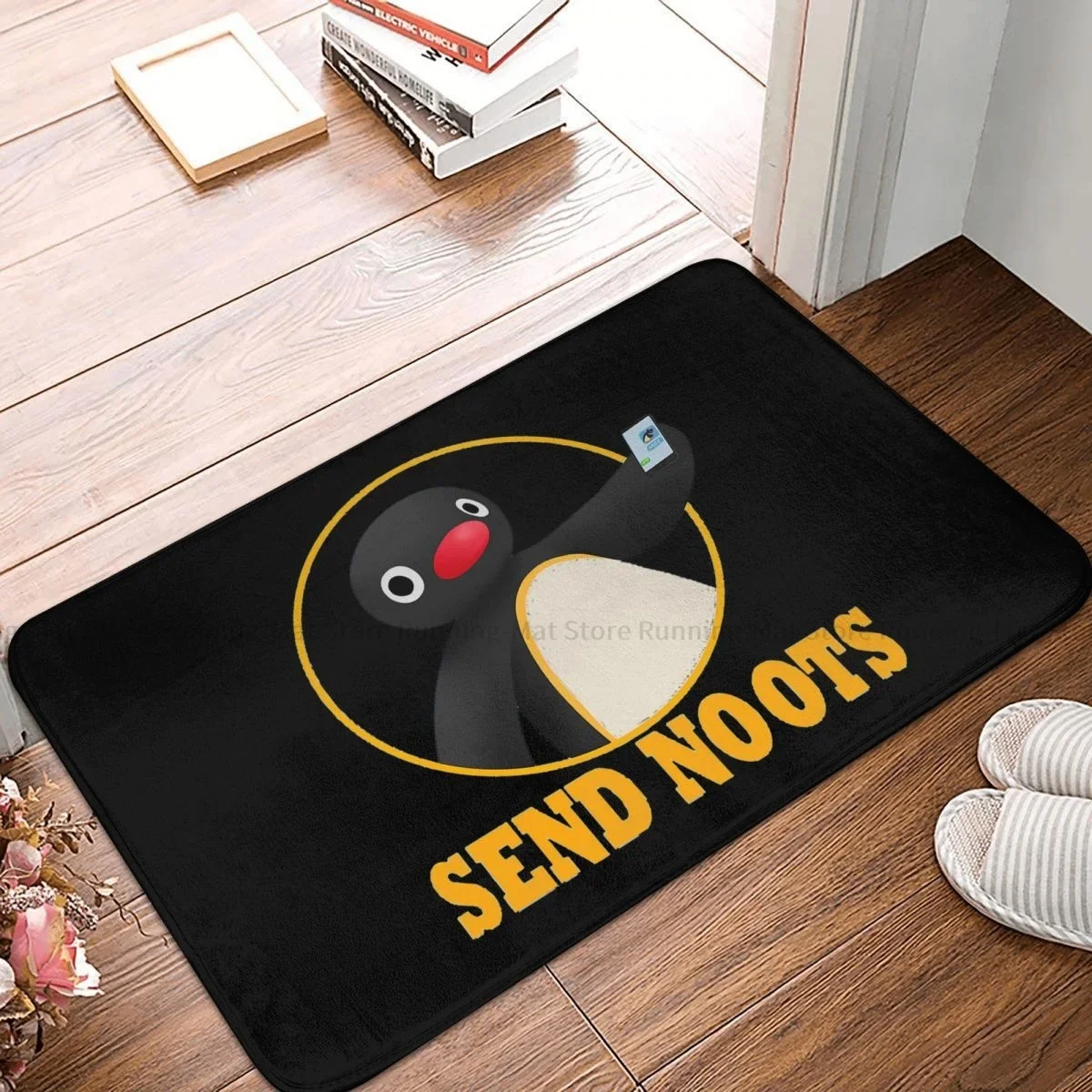 Pingu Pinga Penguin TV Bath Mat Send Noots Doormat Kitchen Carpet Entrance Door Rug Home Decoration