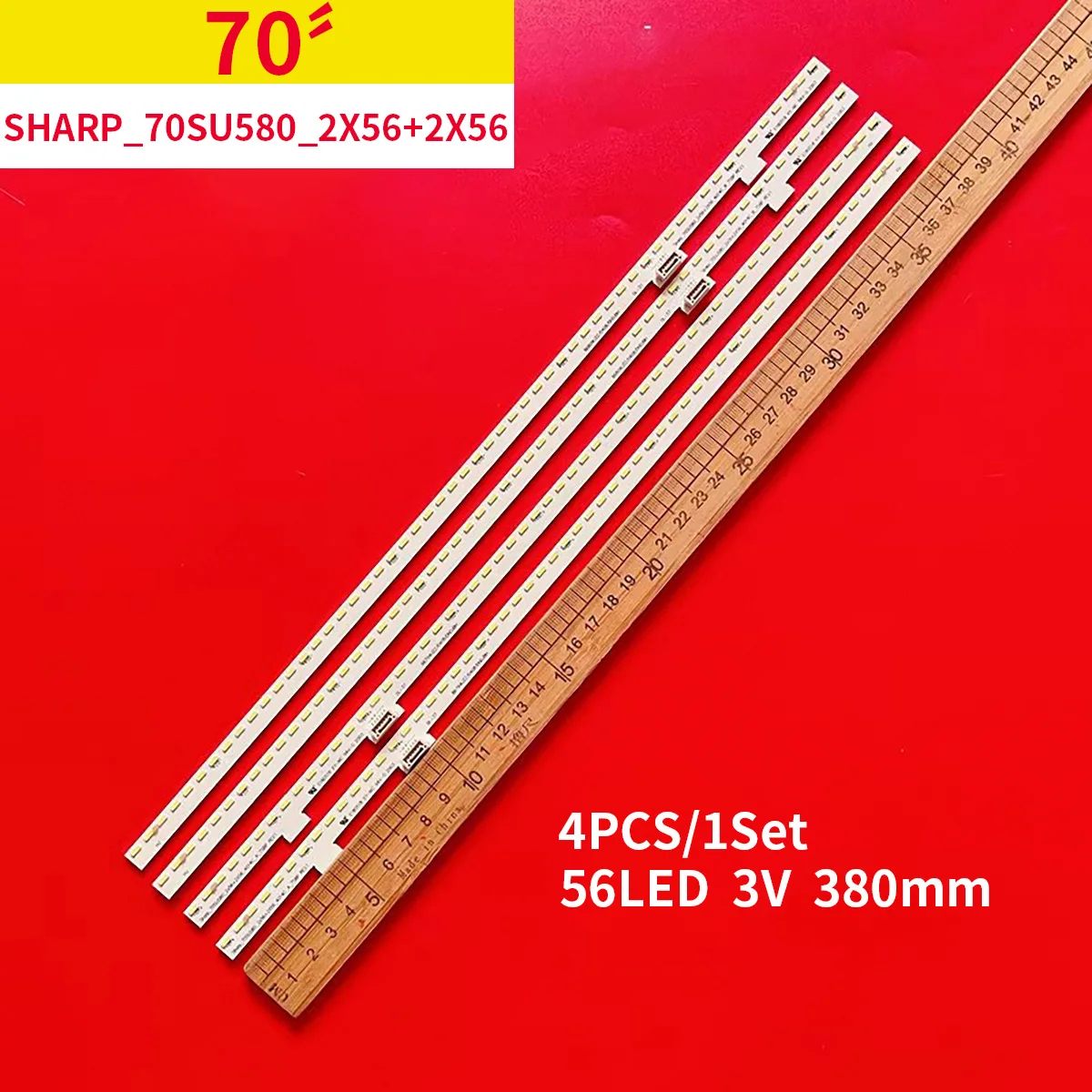 

LED Backlight Strips For LC-70UI9362K LC-70UI9362E Foxconn 70YS17-3 4T-C70AMZA Sharp_70SU580_2X56+2X56_4014c_A_7S8P