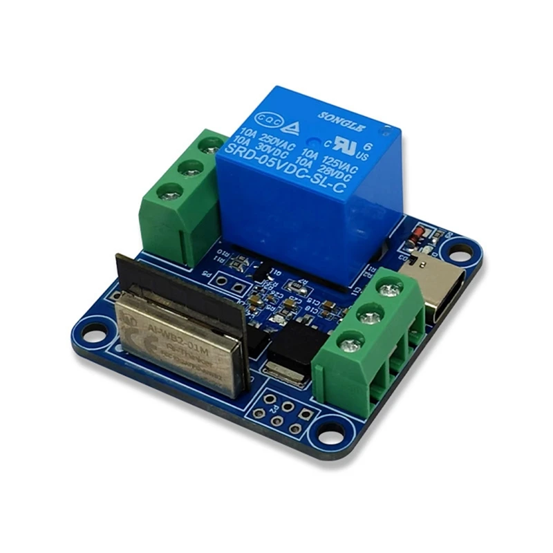 WB2-01M Single Relay Module WIFI Bluetooth Wireless Iot Development Board Module For Smart Home Applications