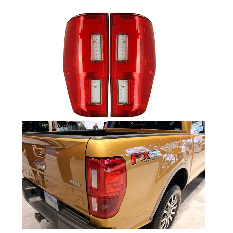 NEW Car Lights Rear Light LED Tail Lamp Smoke Cover For Ranger T6 T7 T8 2012-2020custom