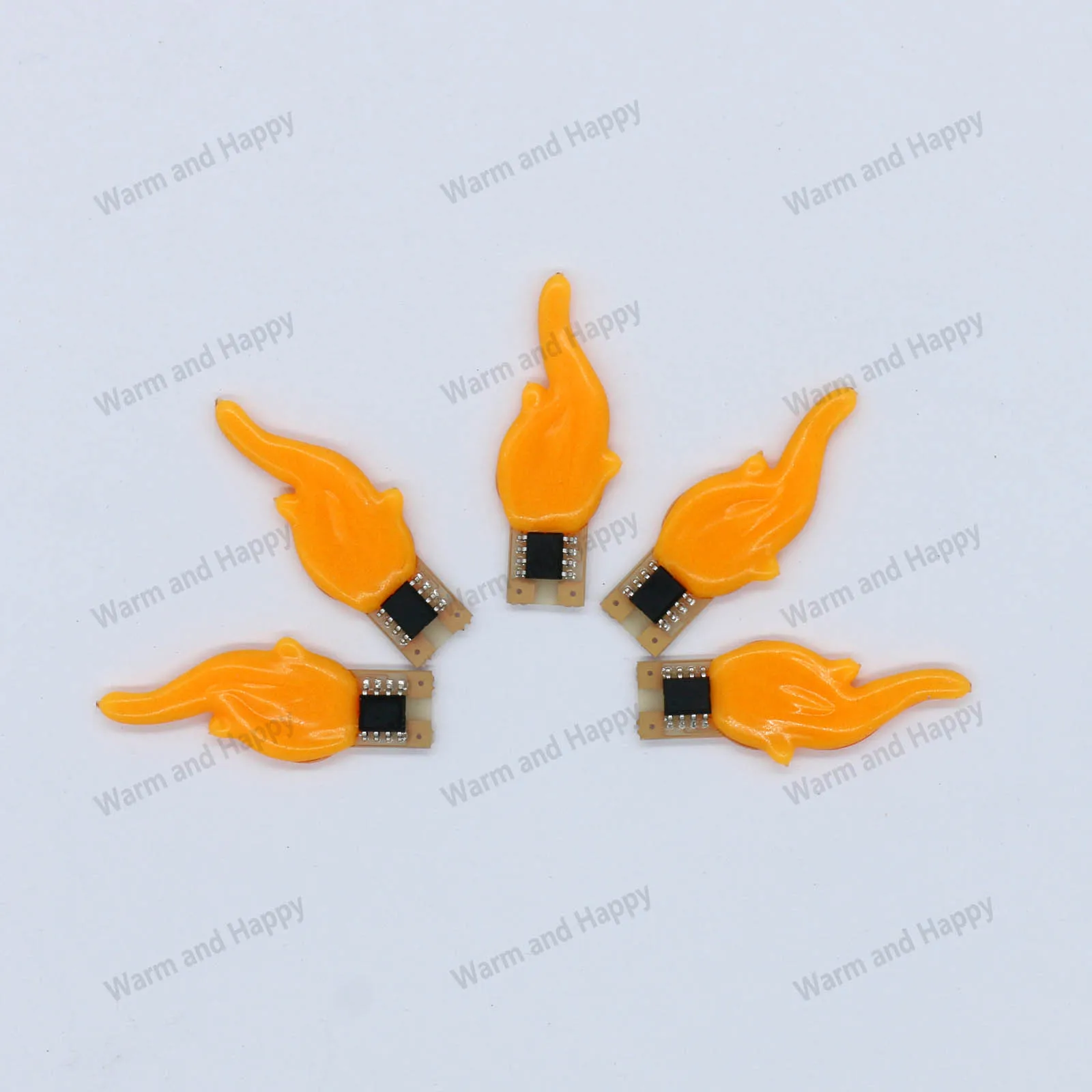 10PCS Led Cob DC3V Edison Flash Bead 20mA 1900K Warm White Candle Lamp Decorative Lamp Bulb Accessories