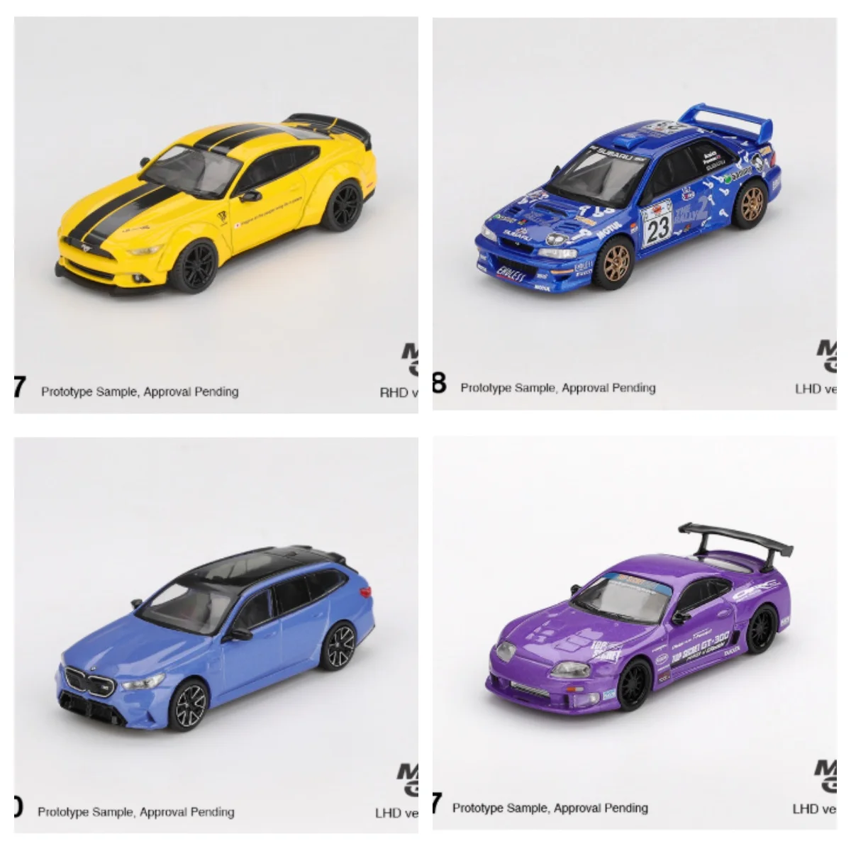 

[PreSale] MINI GT 1:64 LB-WORKS MUSTANG Triple Yellow 1077 1078 1080 1067Diecast Model Car