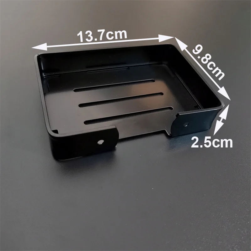 Aluminium Material Made Soap Holder Black Plated Bathroom Soap Basket Morden design Bathroom Accessories