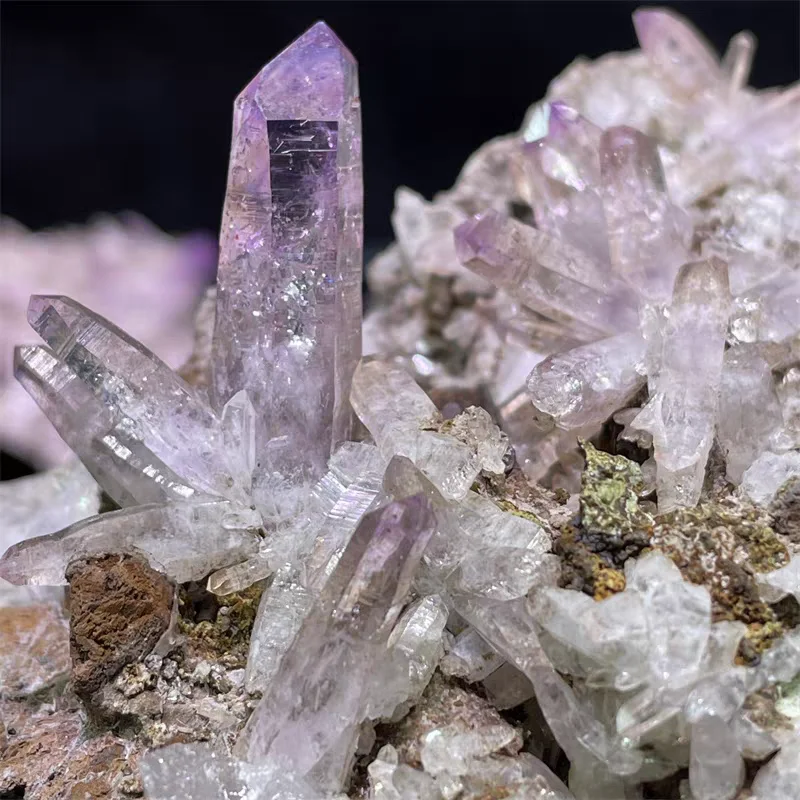

Natural White Crystal Cluster, bohemian style exquisite living room bedroom decoration original stone, crystal cluster original