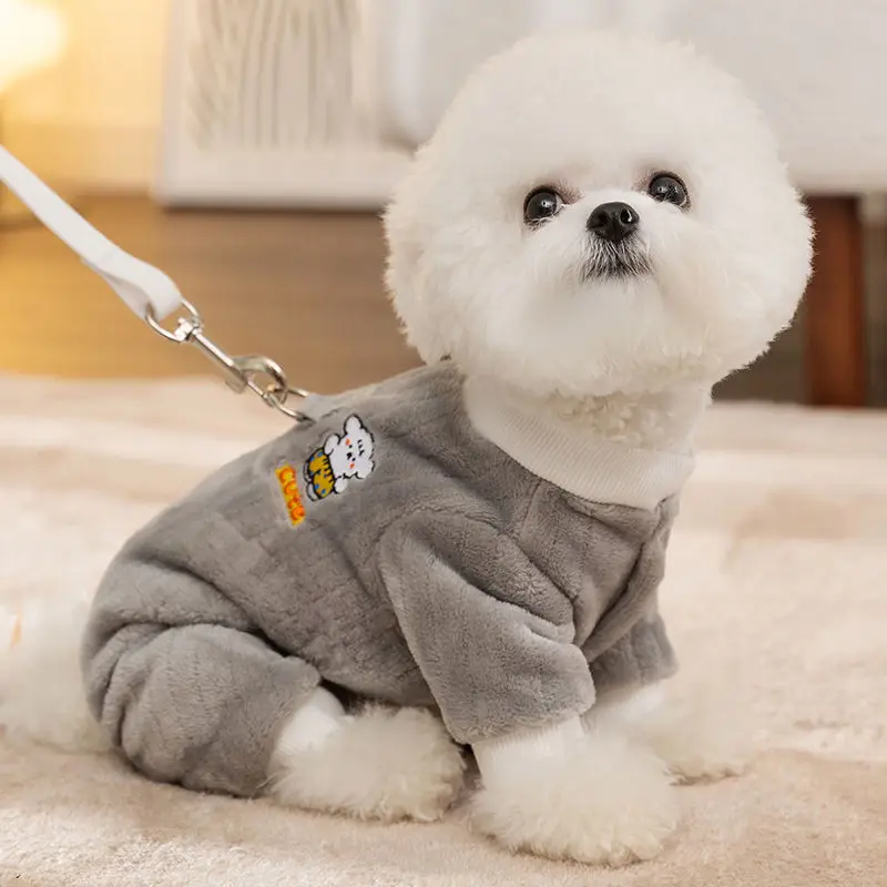 Hot Sanrios Winter Keep Warm Pet Clothing Kawaii Cinnamoroll Cartoon Cat Dog Prevent Hair Loss Go Out Thicken Cotton Clothes