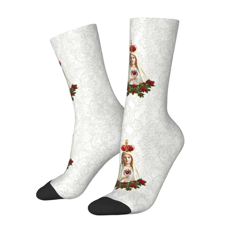 سيدة فاطمة مريم العذراء الرجال طاقم الجوارب للجنسين الجدة البرتغال الوردية الكاثوليكية الربيع الصيف الخريف الشتاء فستان الجوارب #2