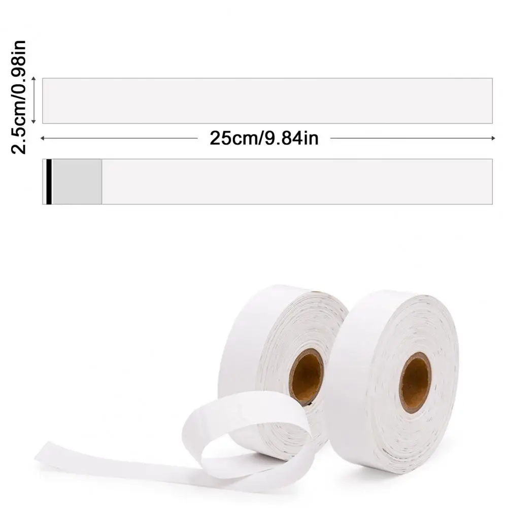 Color Coded Wristbands Durable Admission Bands 200 Pcs Paper Wristbands for Events Thermal Self-adhesive Qr Code Bracelets