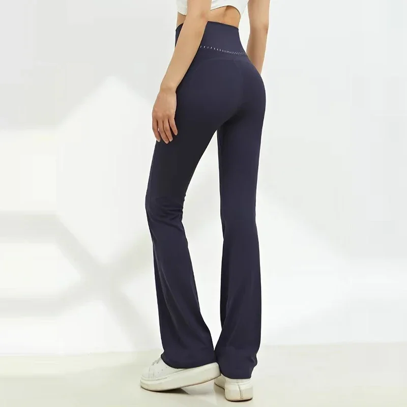 Hochgeschnittene Yoga-Hose für Damen, Mikro-Stretch, Fitness, Gym, Laufen, Po-Formend, Hüftliftend, Schlankmachende Leggings – Detail 5