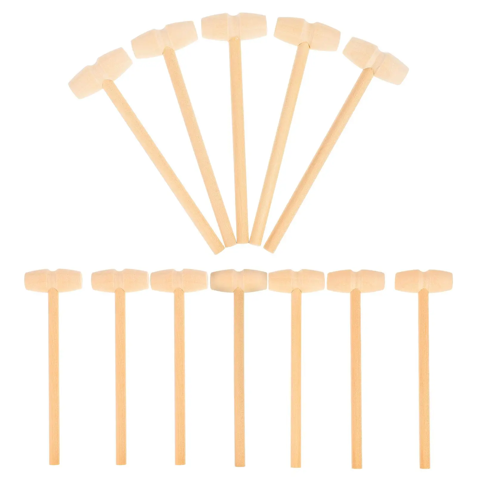 

12 Pcs Wood Hammer Toy Safe High Quality Baby Toddler Boys Girls Hand Eye Coordination Muscle Development Mini Mallet