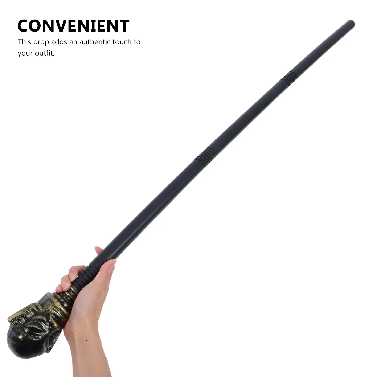

Halloween Staff Cane Walking Stick Costume Accessory Scepter Make up Prop Ancient Egypt