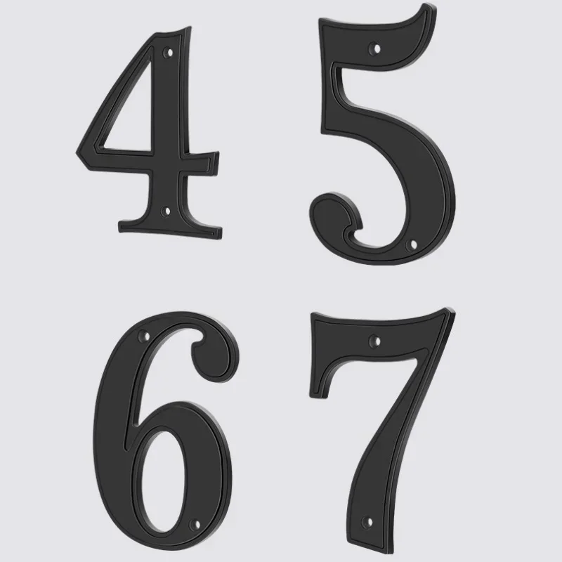 5 Inch Metal House Numbers for Outside, Modern Address Numbers for House, Anti-Rust Door Numbers for Front Door Garden Mailbox