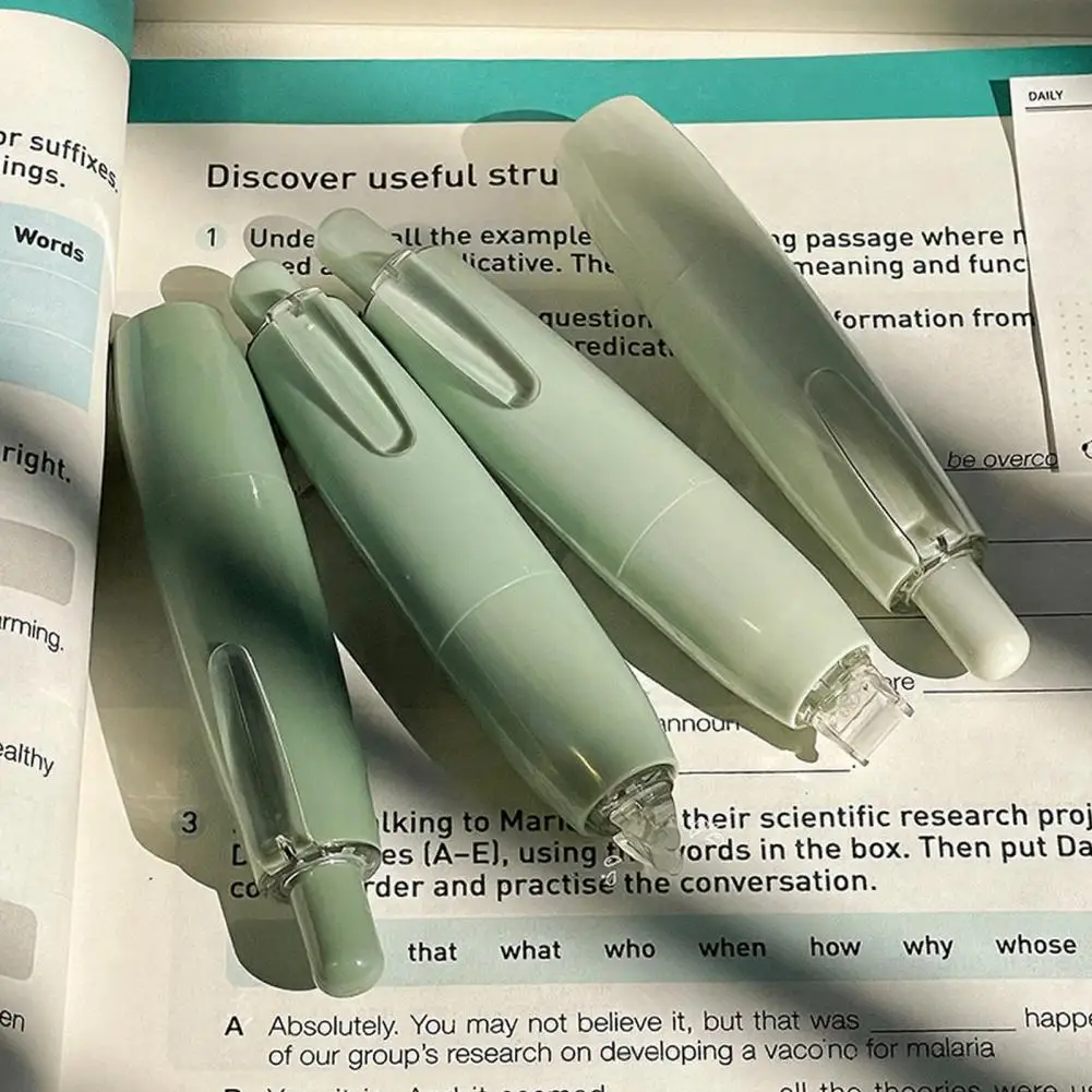 4Pcs 9cm 양면 테이프 펜 쉬운 응용 접착 펜 인스턴트 본딩 접착제 스틱 롤러 휴대용 스크랩북 용품