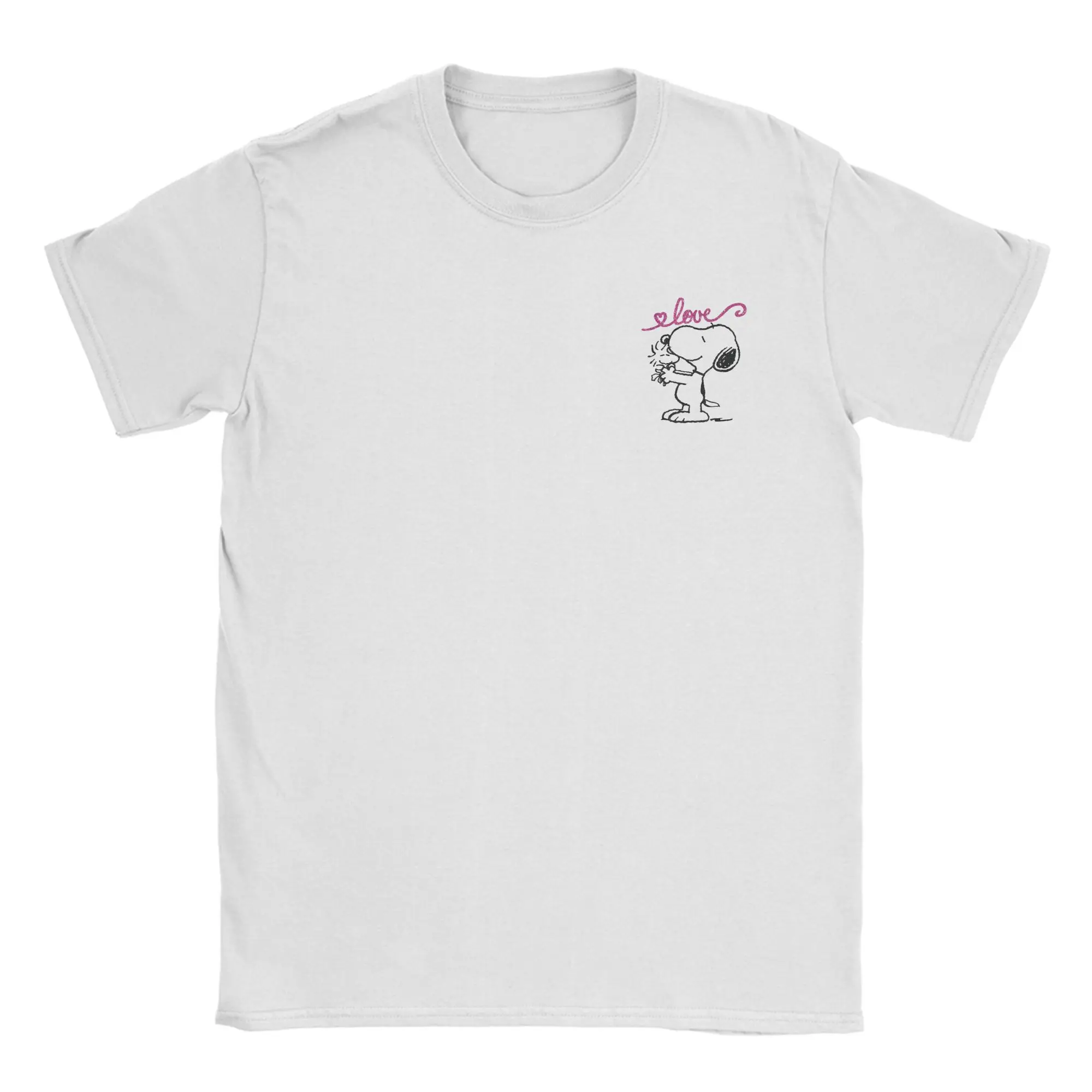 

Men Women's Peanuts Snoopy Woodstock Mother's Love T Shirt 100% Cotton Clothing Vintage Short Sleeve Tee Shirt Summer T-Shirts