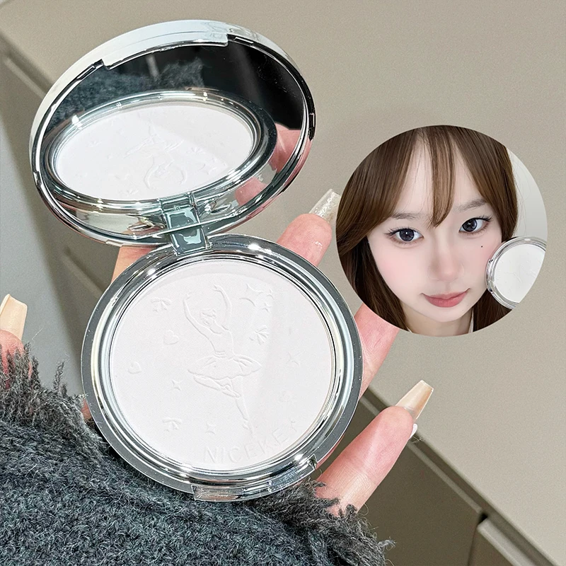 NICEKEY Conjuntos de maquiagem de balé rosa incluem 4 feixes labiais, 1 blush, 1 pó prensado, 1 paleta de sombras, 1 paleta de contorno e colar