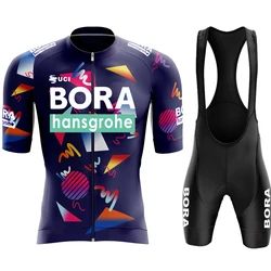 Men Mtb UCI BORA Men's Clothing Summer Cycling 2026 Bicycle Road Bike Uniform Male Bib Clothes Man Jersey Set Laser Cut Blouse