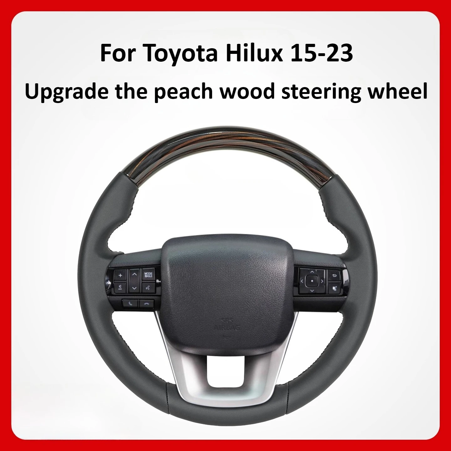 For Toyota Hilux//Fortuner Steering wheel modification high temperature resistance anti slip breathable odorless and comfortable