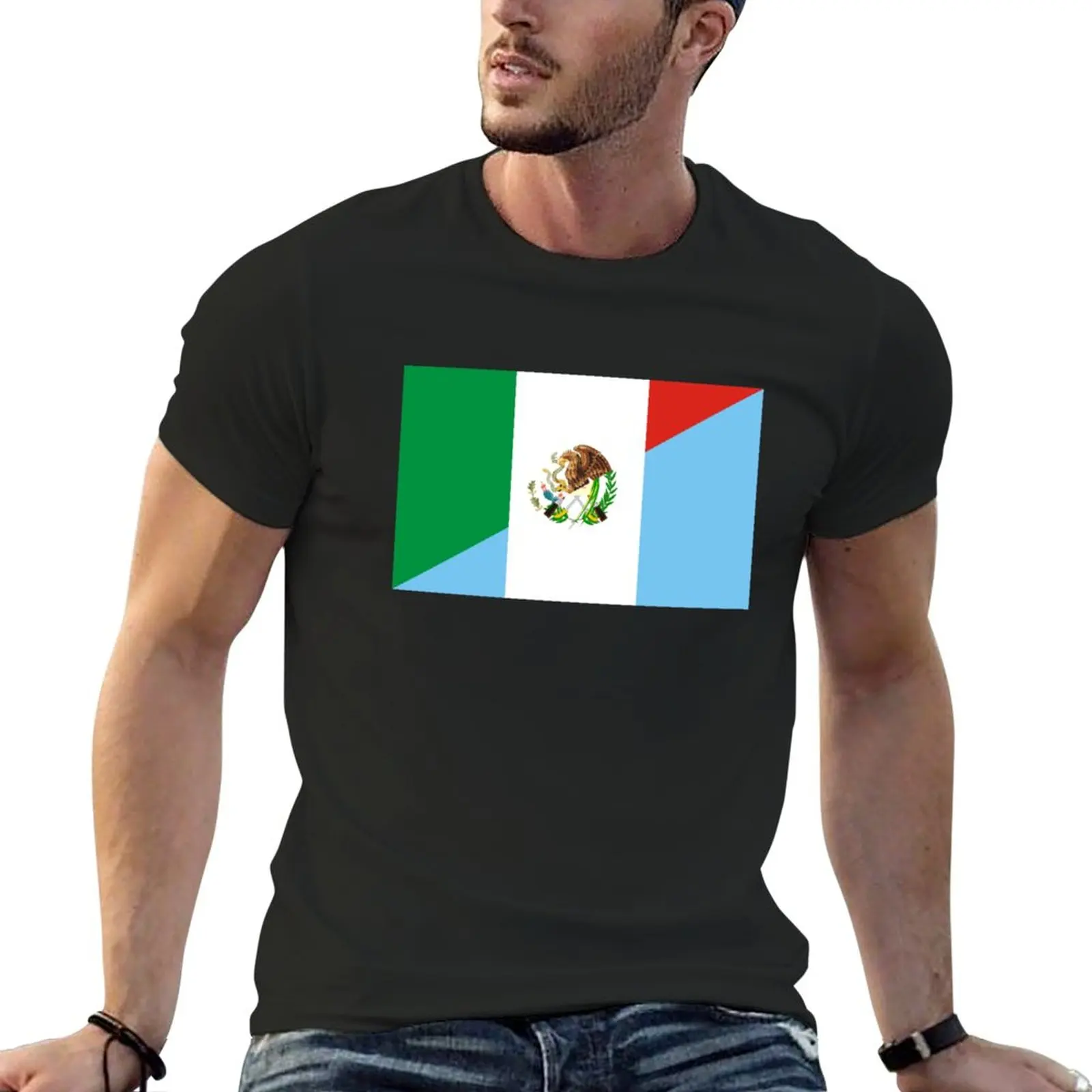 mexico guatemala flag T-Shirt customs design your own summer clothes shirts graphic tees quick drying mens vintage t shirts